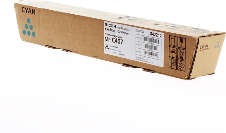 Toner Ricoh MP C407 / 842212, rendiment 8000 faqe, standard, cyan