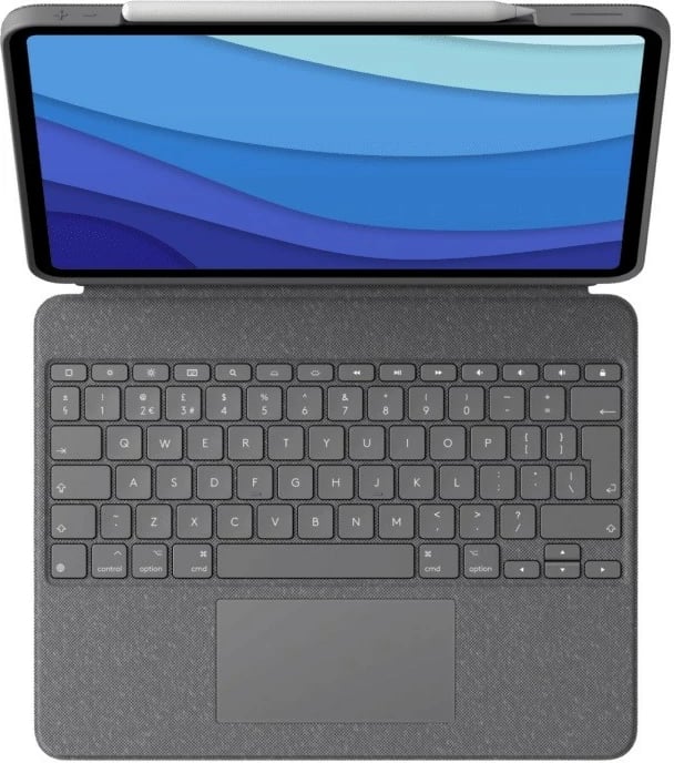 Mbështjellës me tastierë Logitech Combo Touch për iPad Pro 12.9 (5th Gen), Graphite