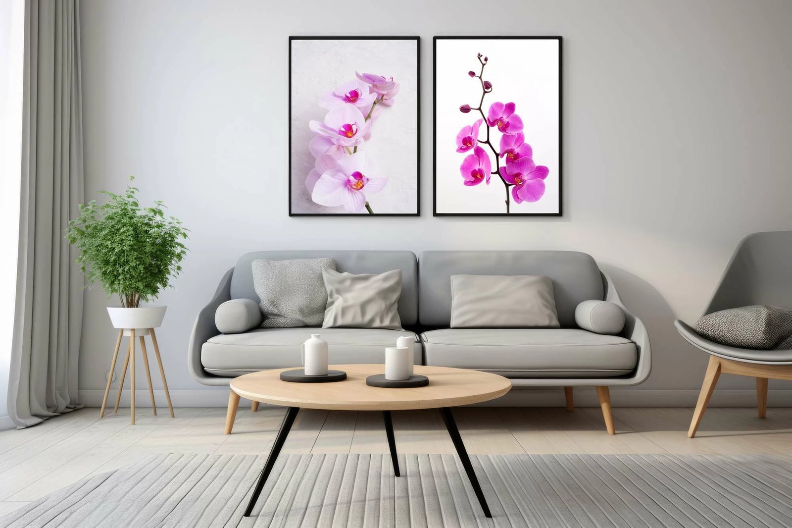 Pikturë dekorative me kornizë MDF (2 copë), Wallity, Mp2-00114, 50x70cm