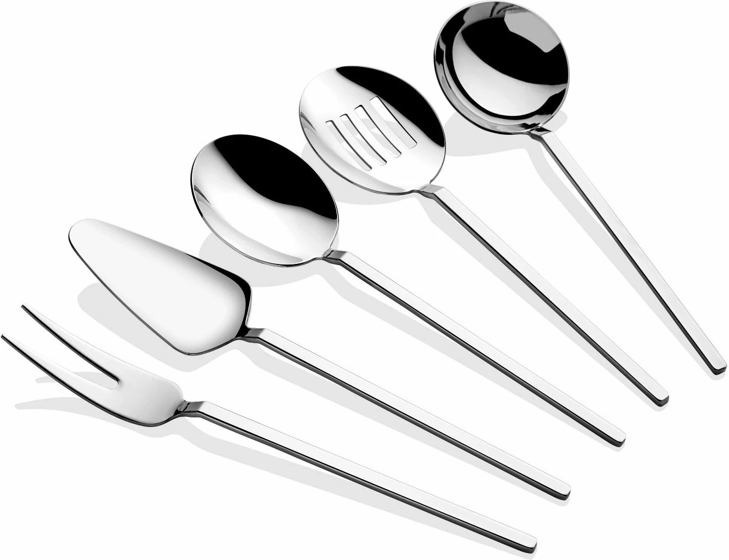 Set shërbimi prej 5 pjesësh, Hermia Carre, ngjyrë argjendi