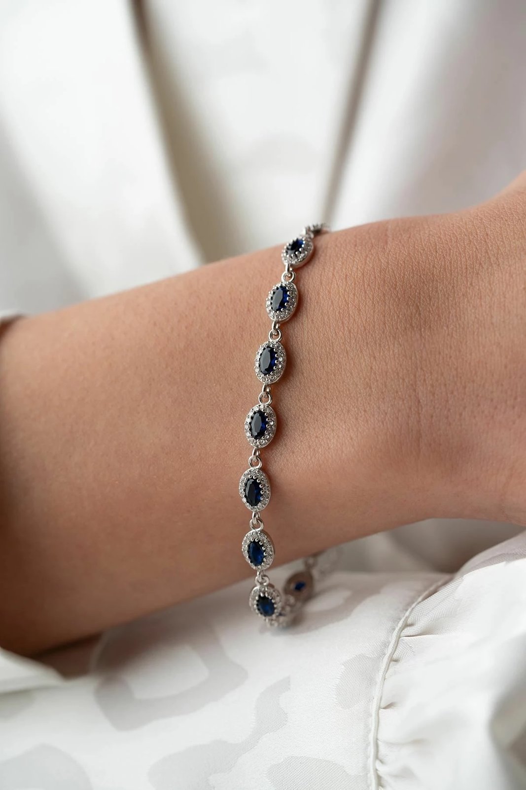 Byzylyk argjendi Jumeon, ngjyrë argjendi dhe kaltër, NRZ1000377