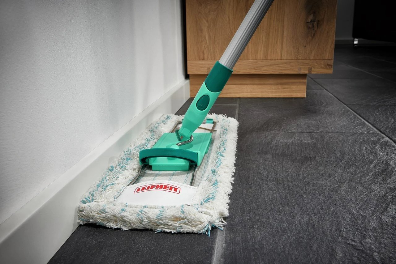 Mop LEIFHEIT Profi XL cotton plus, dorezë plastike, 1400 mm, turkuaz
