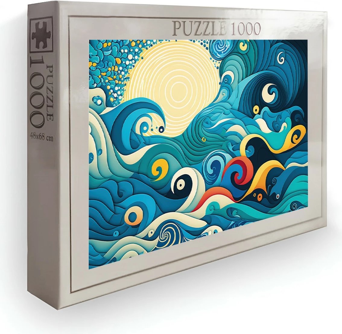 Puzzle 1000 copë, Evila Originals, shumëngjyrësh, PZL_0100_1000