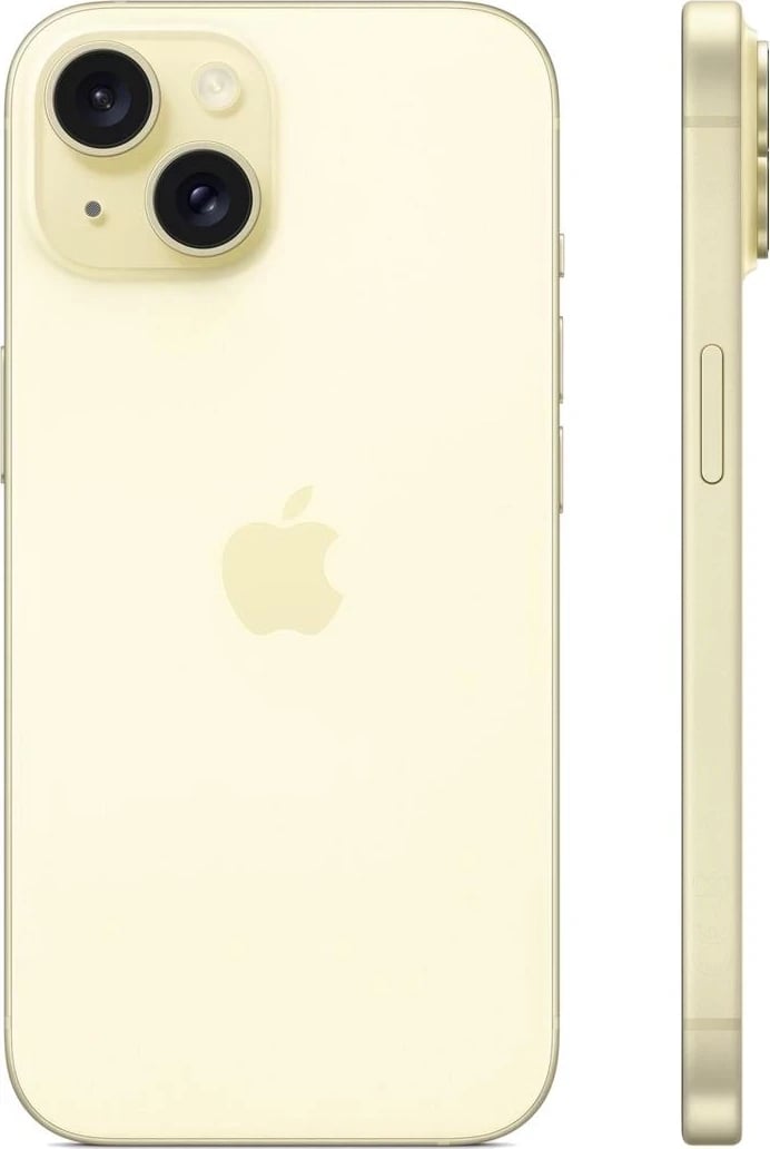 Apple iPhone 15, 6.1", 128GB, yellow