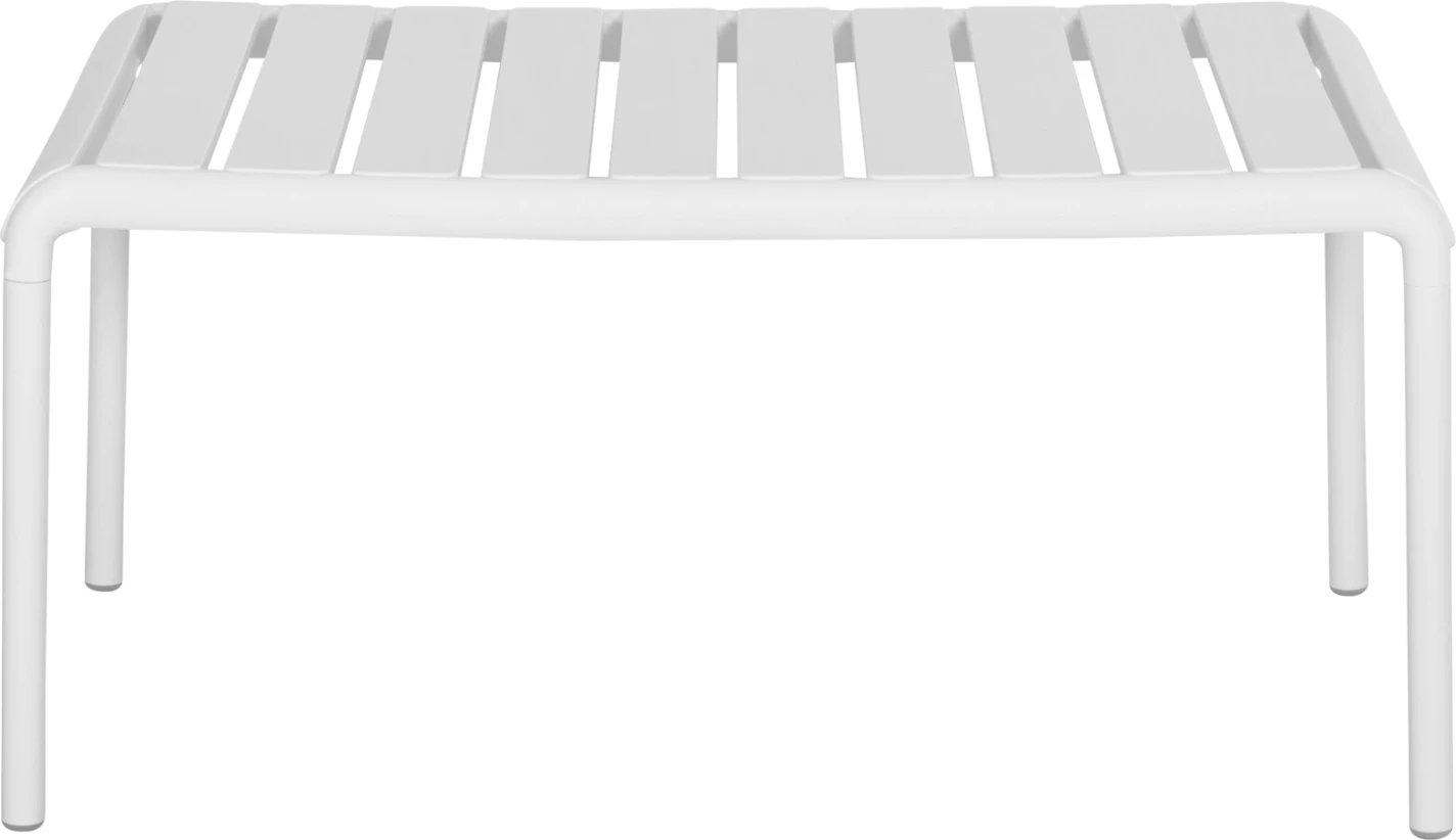 Tavolinë kafeje për jashtë, polipropilen e bardhë, KORVER FH6334.01, 100x60x46cm