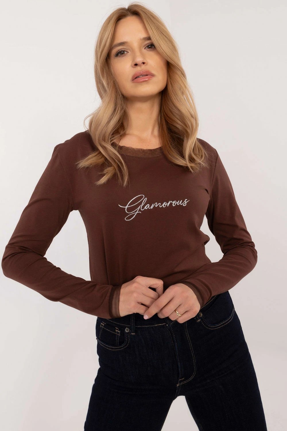 Bluzë për femra Factory Price 203689, kafe
