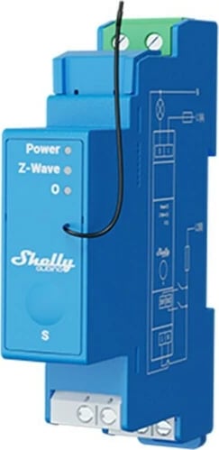 Rele solid Shelly Qubino Wave Pro 1, 25 mW, 1 kanal, Blu Rele solid Shelly Qubino Wave Pro 1, 25 mW, 1 kanal, Blu