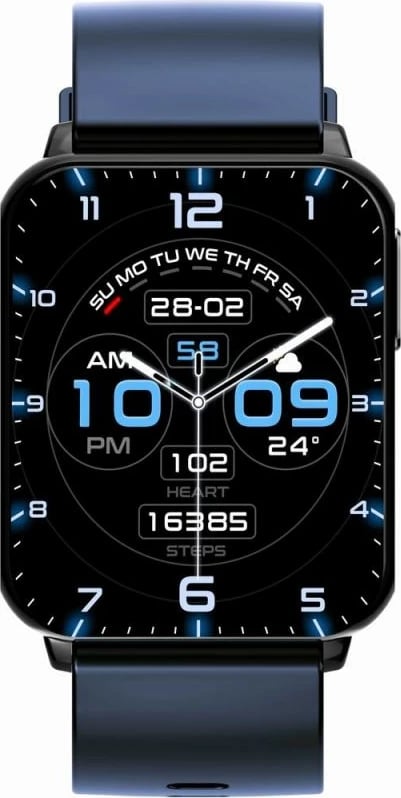 Smartwatch Gravity unisex, zi/blu e errët