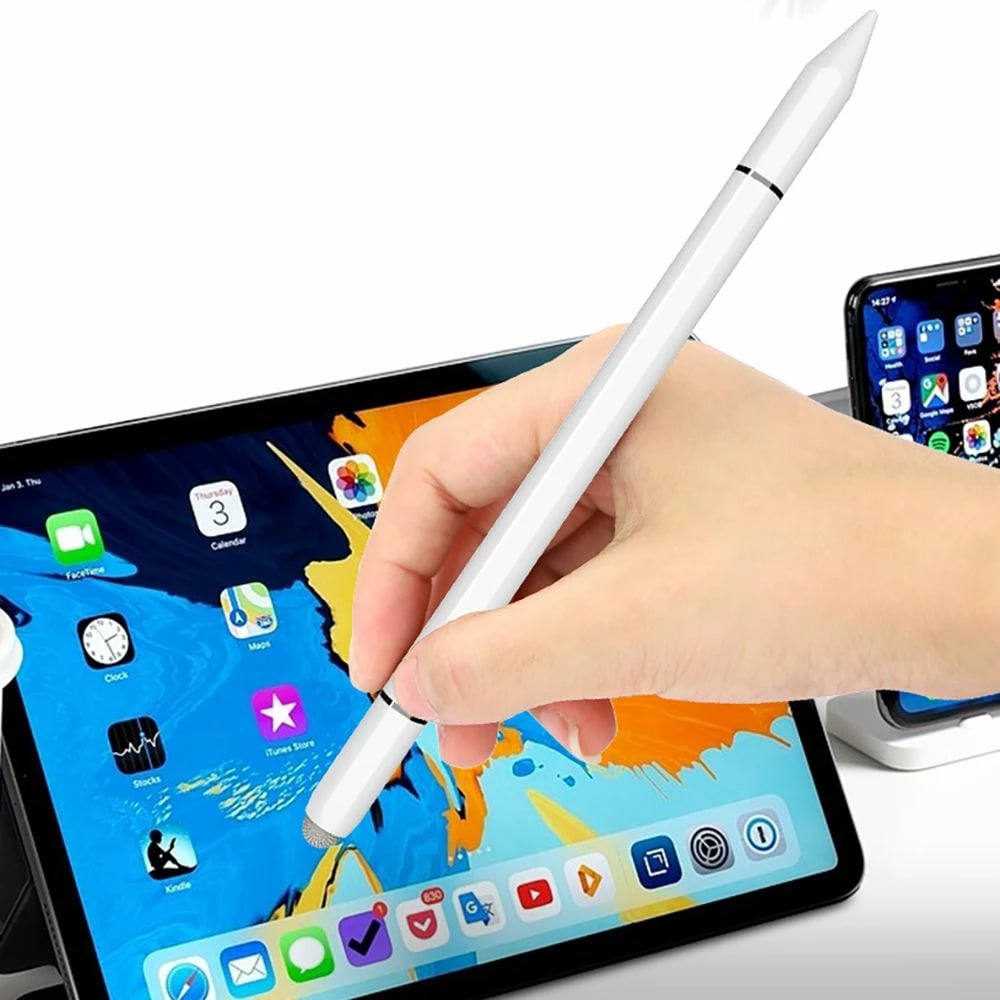 Stilus Tech-Protect USP200, për tablet, i zi, me majë të zëvendësueshme