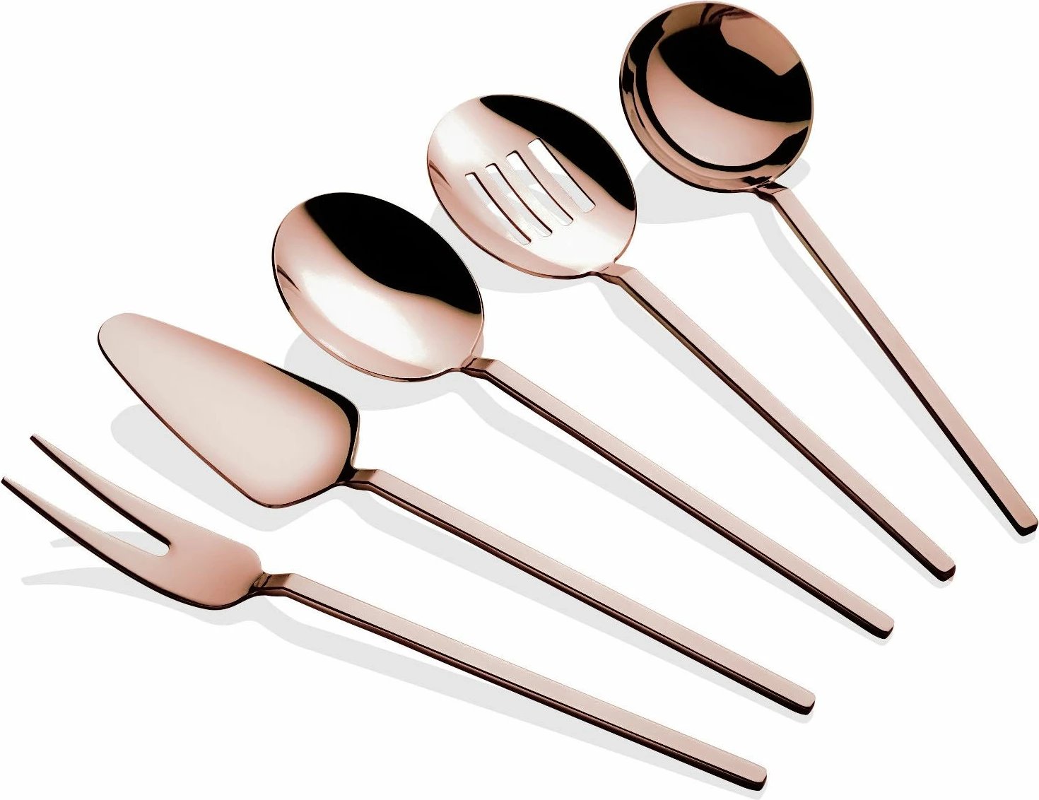 Set shërbimi (5 copë), Hermia Concept, Carre Titanium - Rose Gold