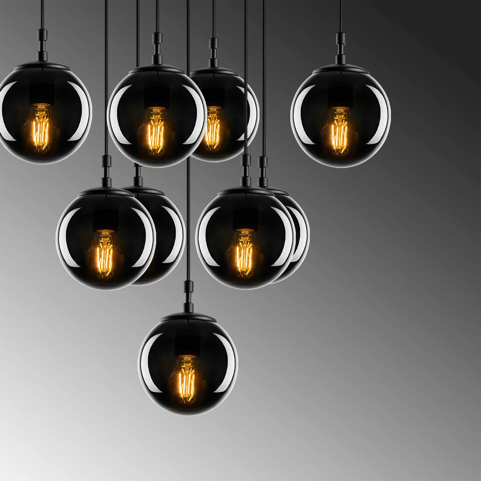 Llambë tavani Opviq, Efe - 2161, ngjyrë e zezë dhe fume