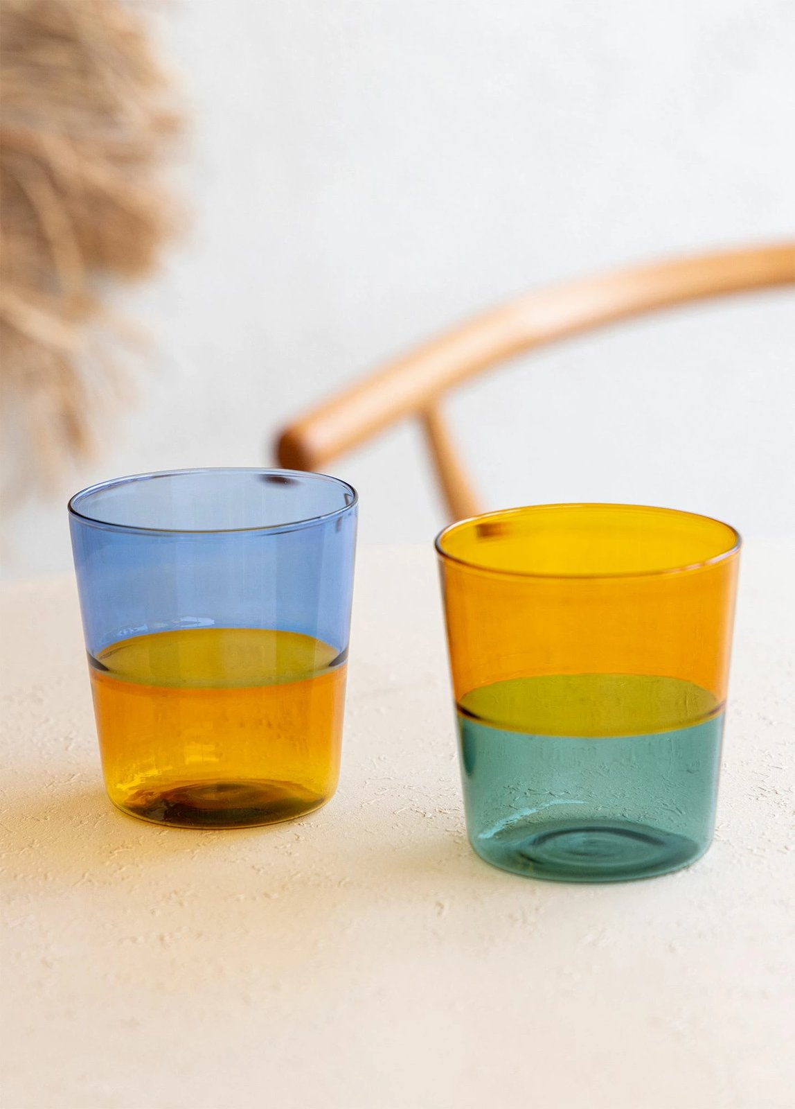 Gotë qelqi Hermia, ngjyrë amber, BRD0086