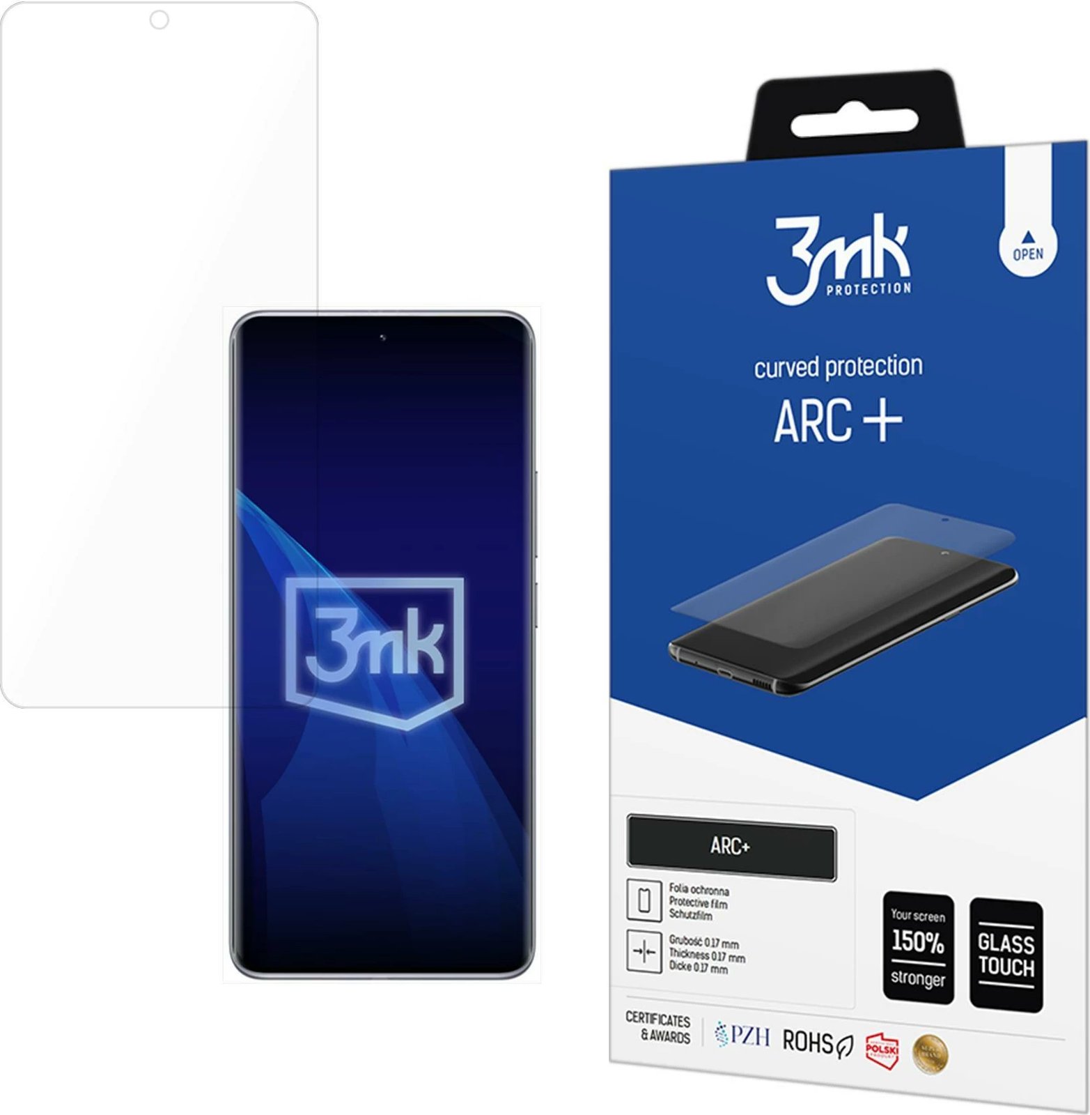 Folje mbrojtëse për ekran, 3mk Protection ARC+, për Xiaomi Poco X7, transparente