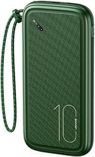 Powerbank USAMS PB56, 10000mAh, 2xUSB, Gjelbër