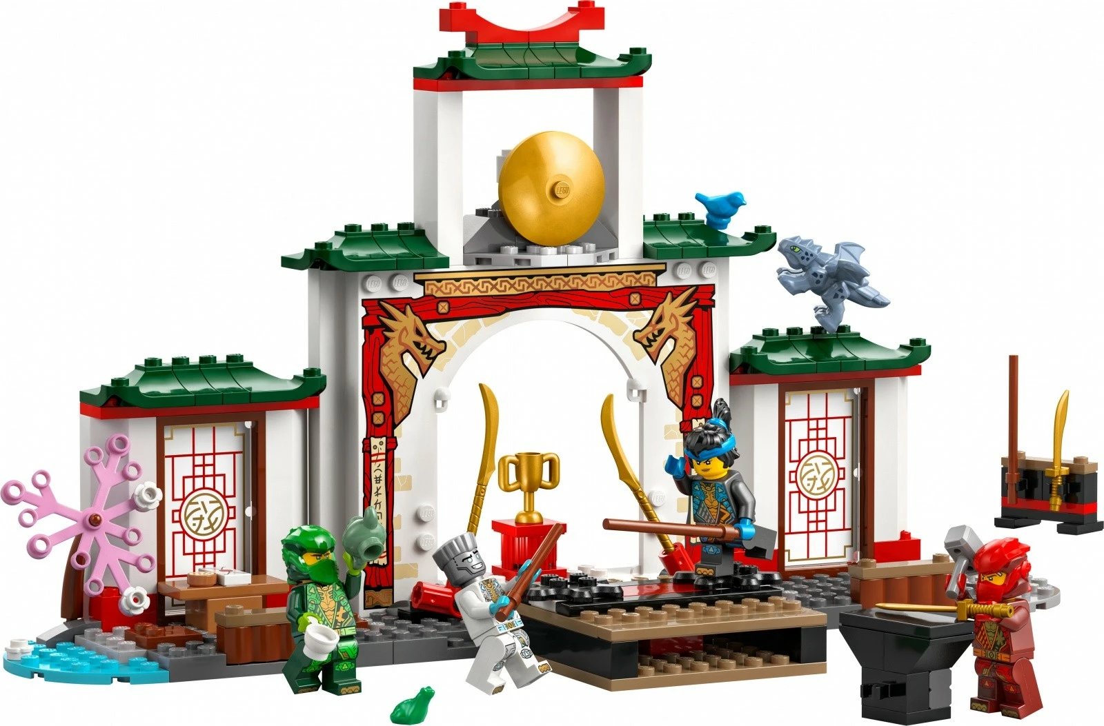 Set lodrash LEGO Ninjago Spinjitzu Ninja Temple 71831, 158 pjesë, për fëmijë 4+