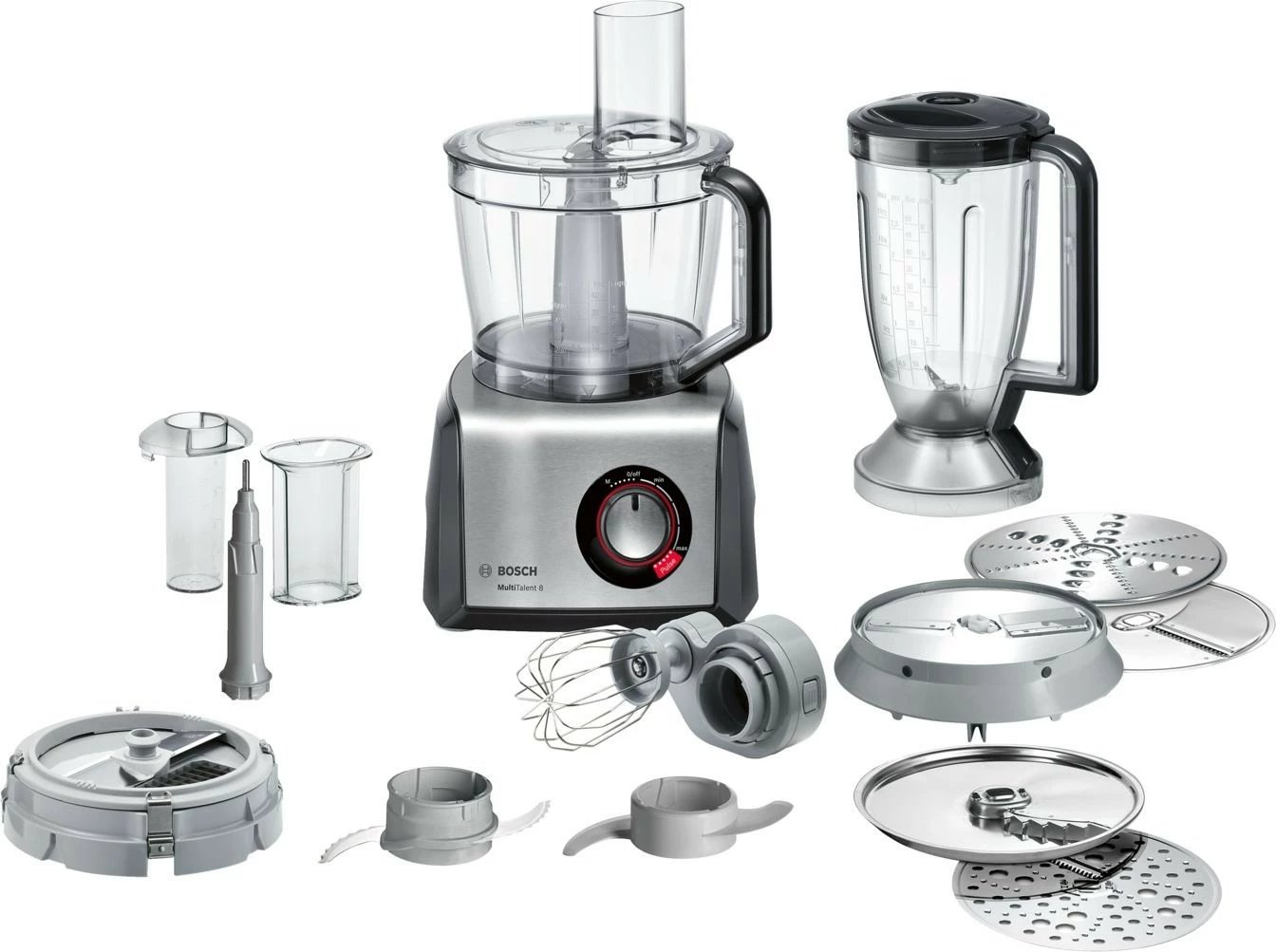 Robot kuzhine Bosch MC812M865, 3.9L, 1250W, Inox/zi