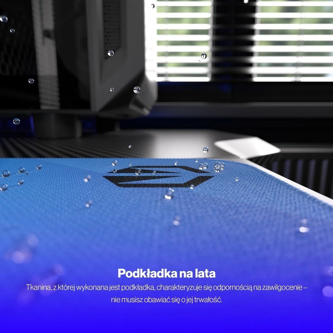 Mauspad Endorfy Crystal Blue L, plastik, ngjyrë kaltër