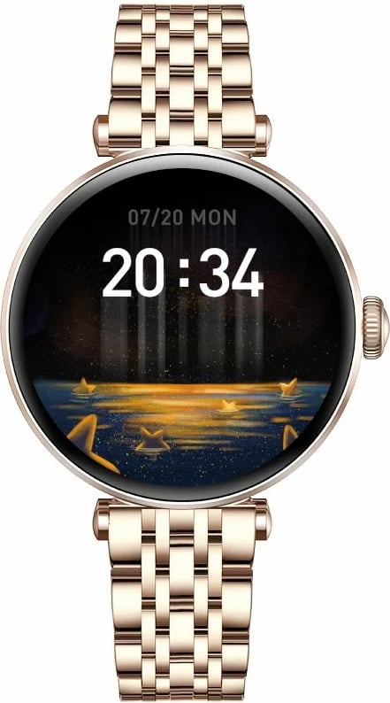 Smartwatch Gravity unisex, rozë-argjendtë