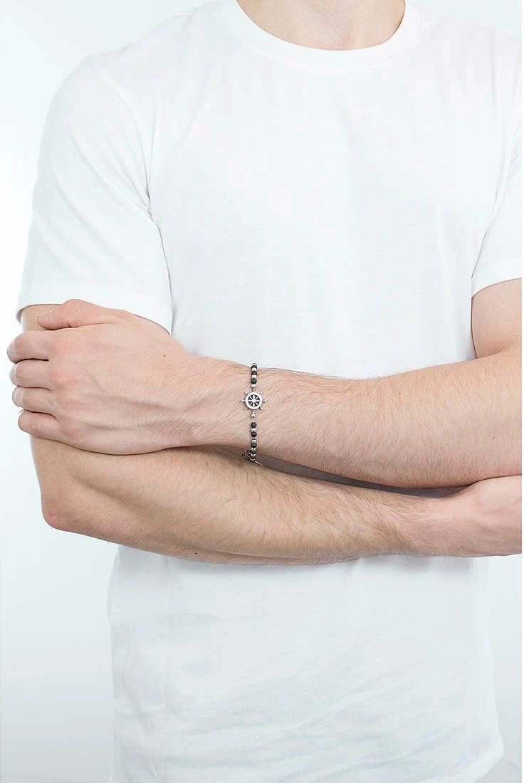 Byzylyk për meshkuj BREIL JEWELS TJ2408, argjendtë/zi