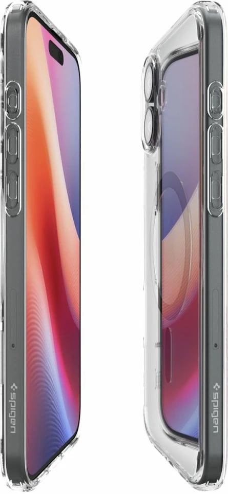 Mbështjellës Spigen Ultra Hybrid Mag për iPhone 16 Plus, MagSafe, TPU + polikarbonat, standard MIL-STD 810G, i zi