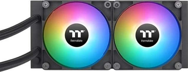 Ftohës i lëngshëm Thermaltake TT TH240 ARGB, 12 cm, 1500 RPM, 3300 RPM, 57.05 cfm, Zi