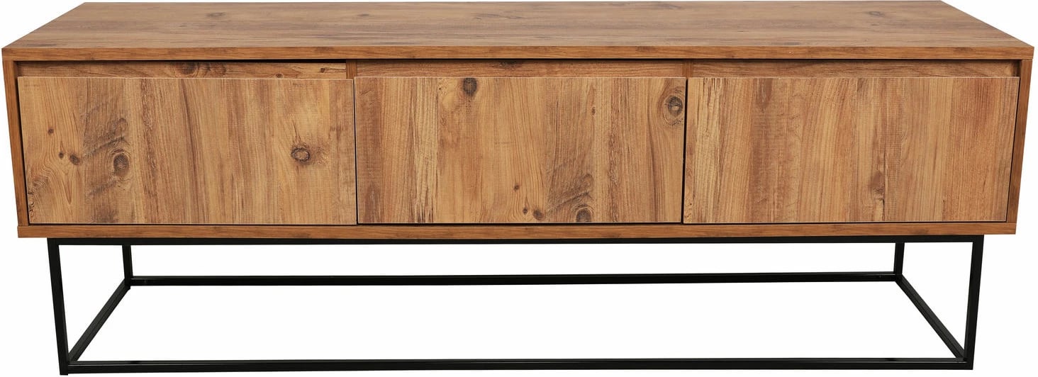 Komodë TV Skye Decor, Lupin 140, ngjyrë arre, e zezë