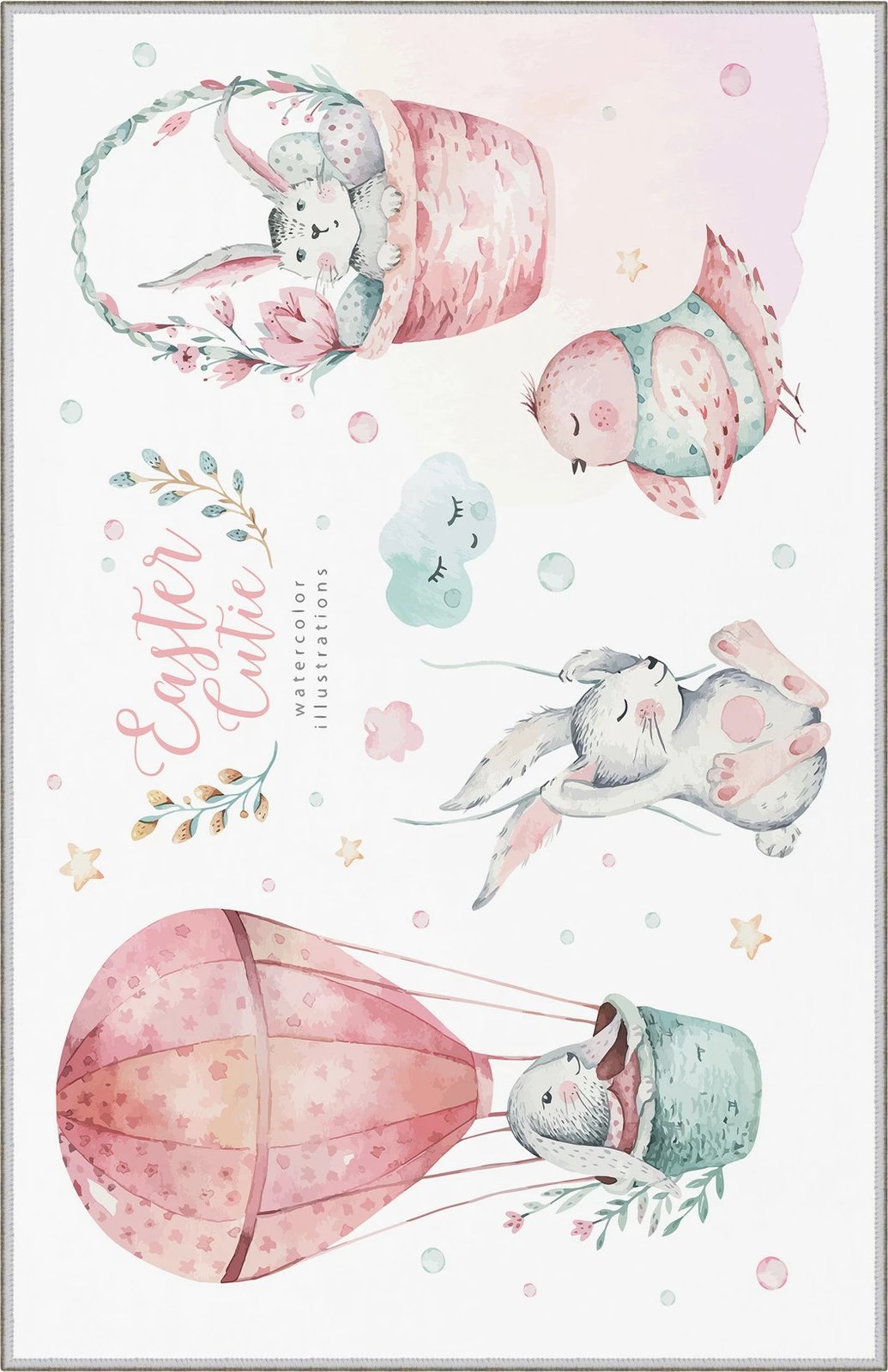 Qilim (50 x 80) Conceptum Hypnose, WOOKECE105, shumëngjyrësh