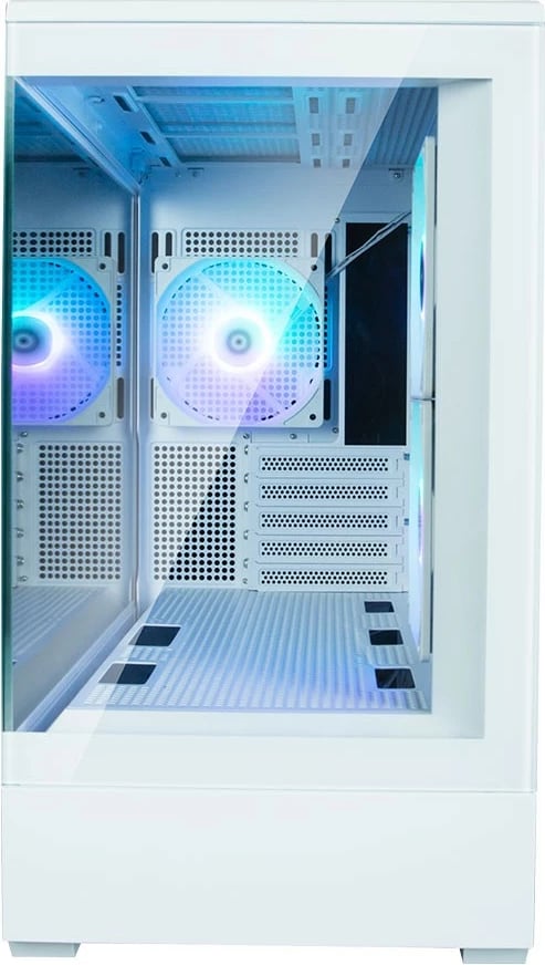 Kasë Zalman P30 White V2, Mini Tower, ARGB, Micro ATX, xham i temperuar, e bardhë Kasë Zalman P30 White V2, Mini Tower, ARGB, Micro ATX, xham i temperuar, e bardhë