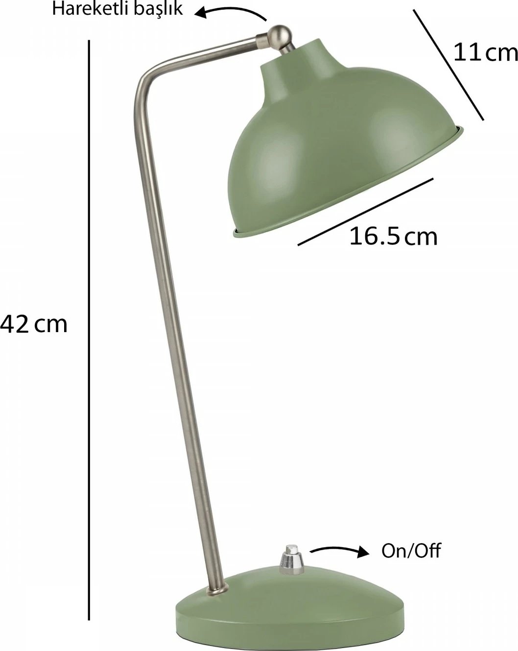 Llambë tavoline Opviq, ngjyrë e gjelbër, 241301
