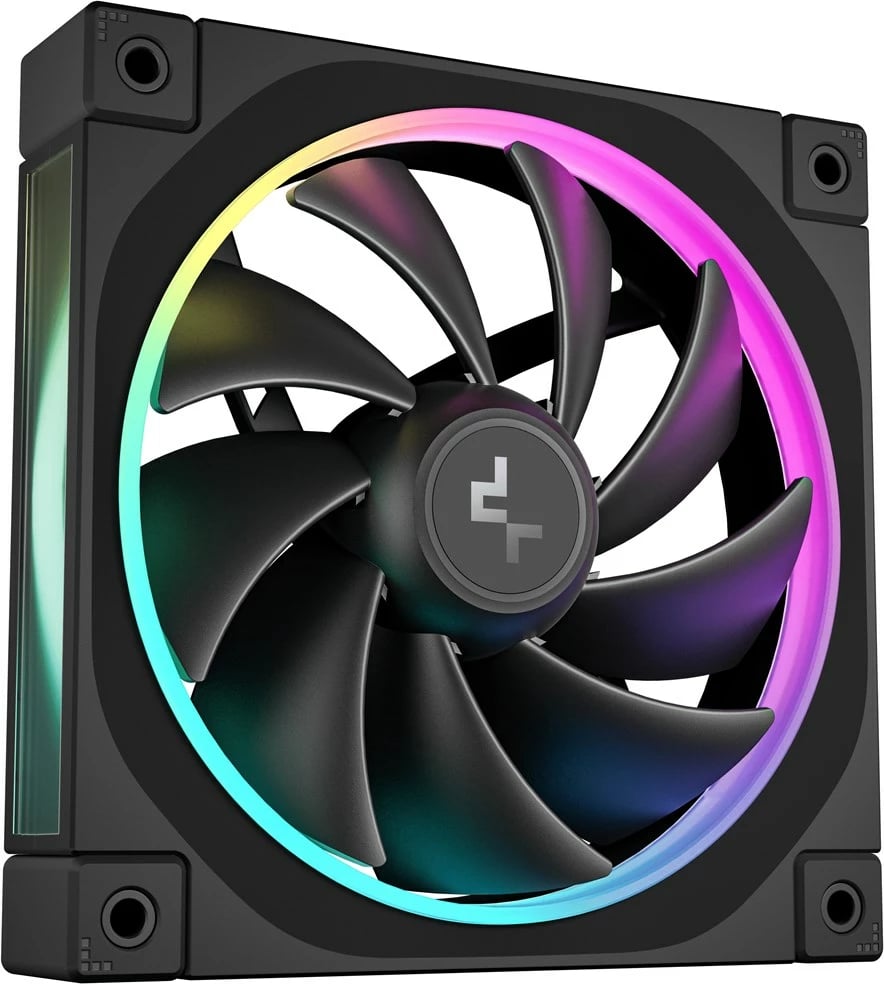 Ventilator kase kompjuteri DeepCool FL12, 12 cm, LED RGB, i zi