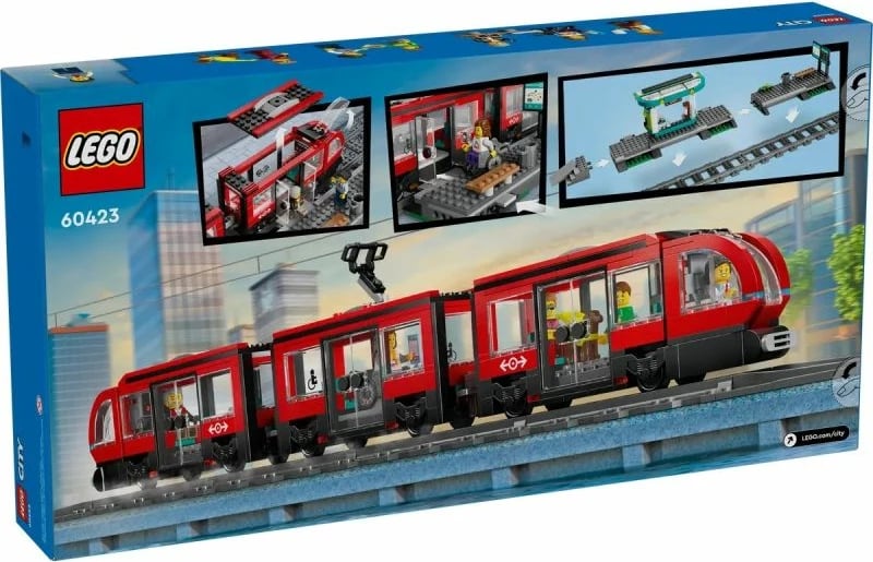 Lego set City tram me stacion