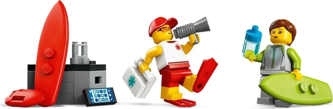 Set LEGO City 60453, Kamion shpëtimi plazhi, 2 minifigura
