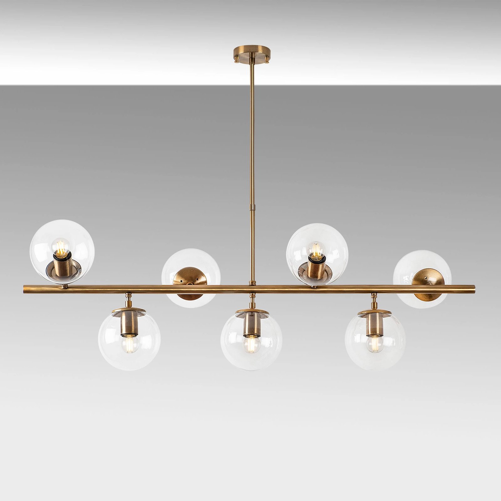 Llambadar Opviq, Fazli - 10540, ngjyra vintage, lartësi e rregullueshme, 113x40x46-85cm