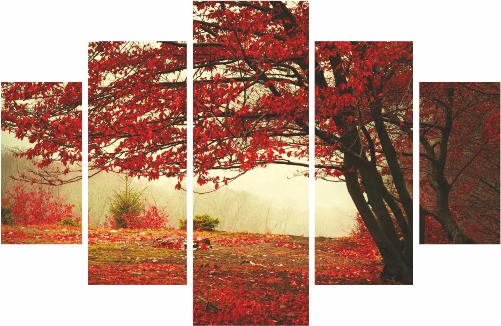 Pikturë dekorative MDF, 5 pjesë, Wallity, ST037