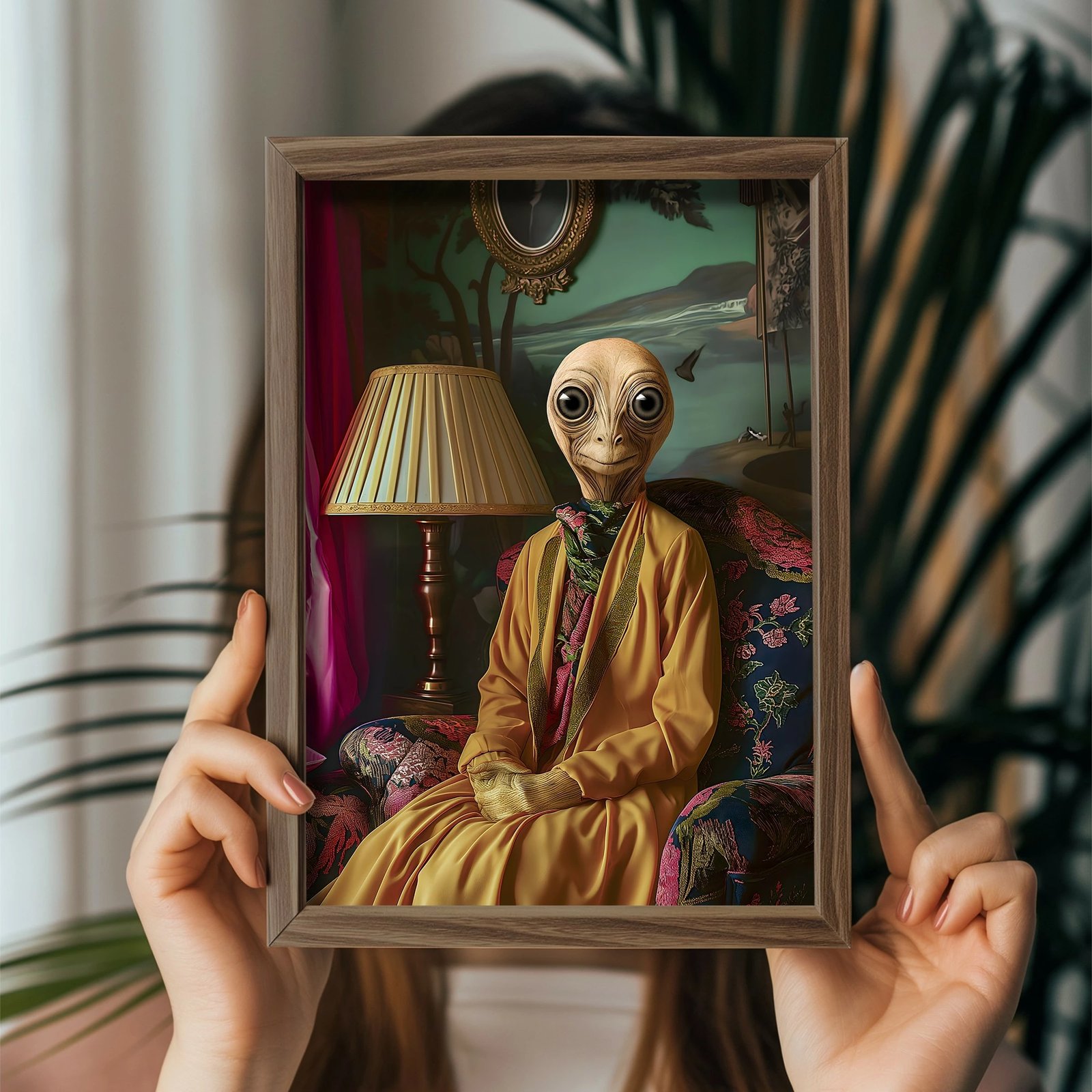 Pikturë dekorative me kornizë, MDF, Wallity, GE241-L