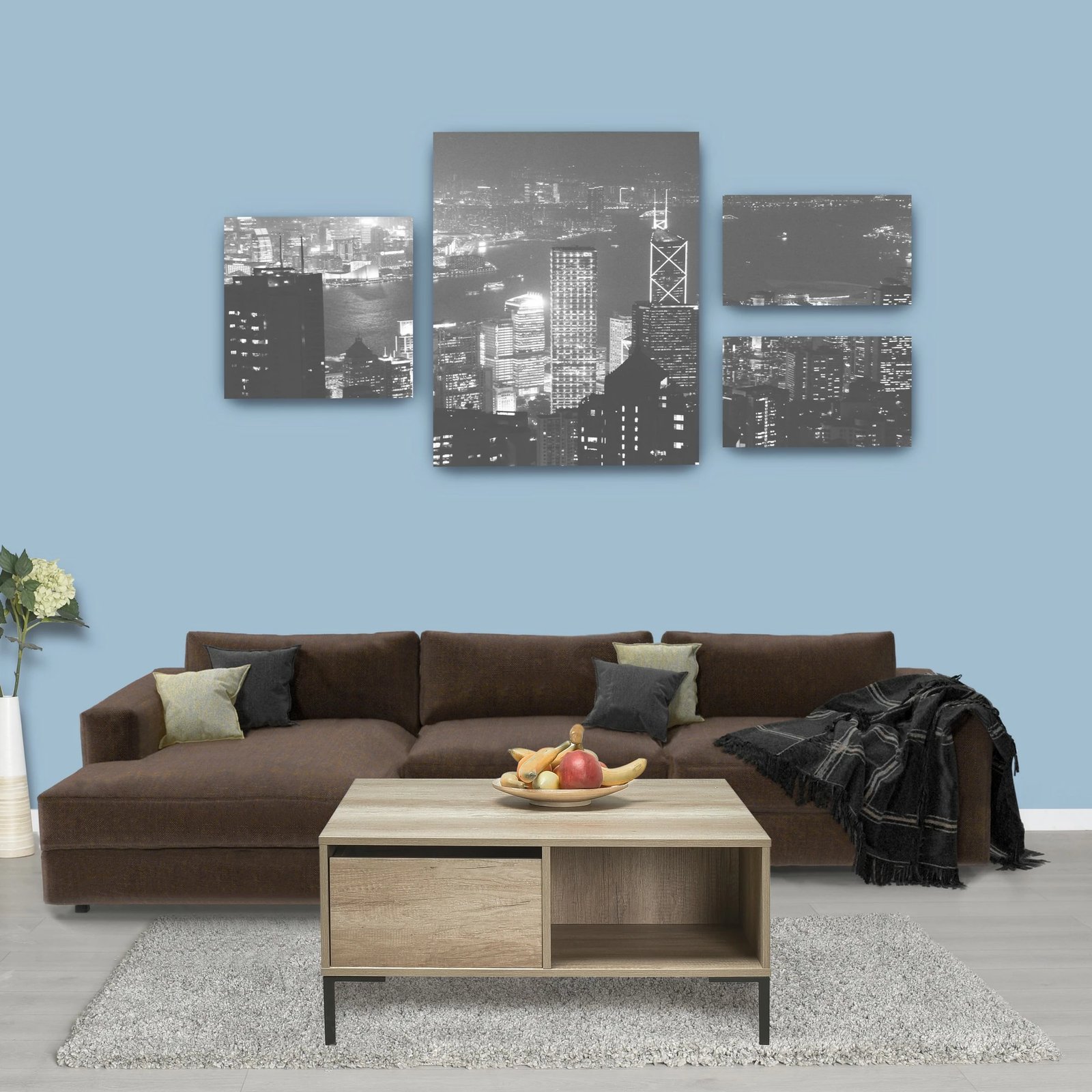 Tavolinë e ulët Hanah Home, ngjyrë taupe, Shp-660-Tt-1