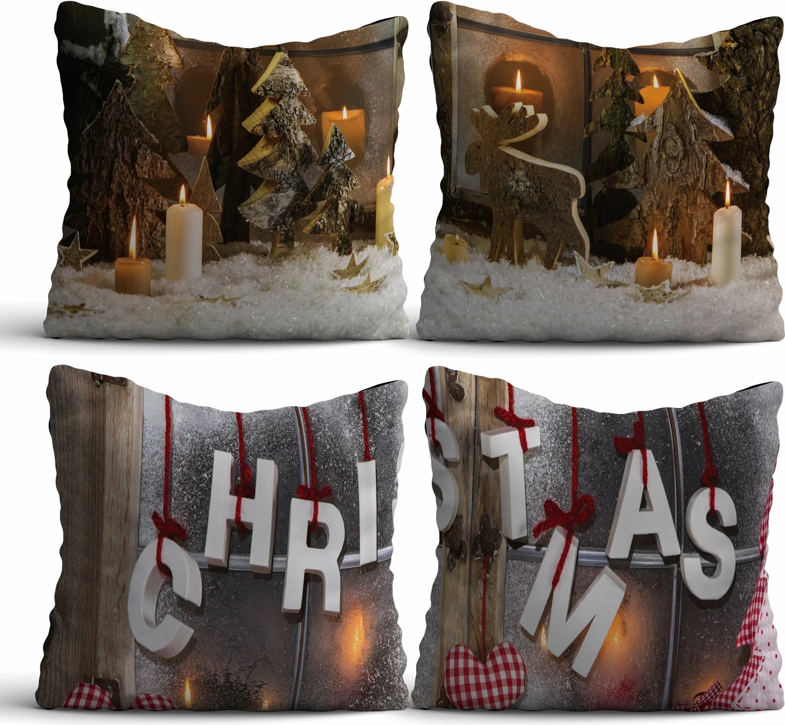 Set jastëkësh dekorativ (4 copë), Aberto Design, NYXMAS22