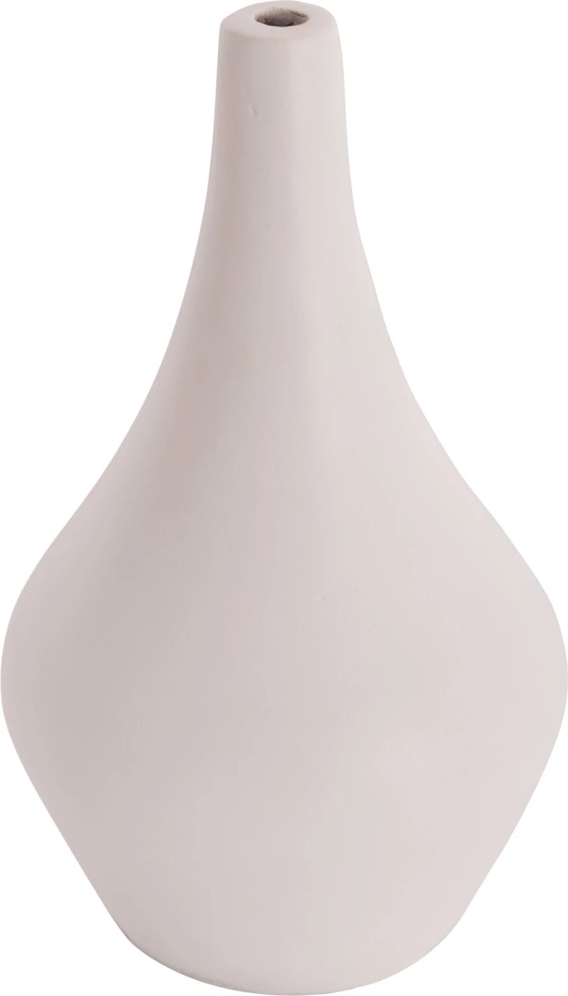 Vazo dekorative për tavolinë, terrakotë e bardhë, DENI FH4663.02S, 15x27cm Vazo dekorative për tavolinë, terrakotë e bardhë, DENI FH4663.02S, 15x27cm