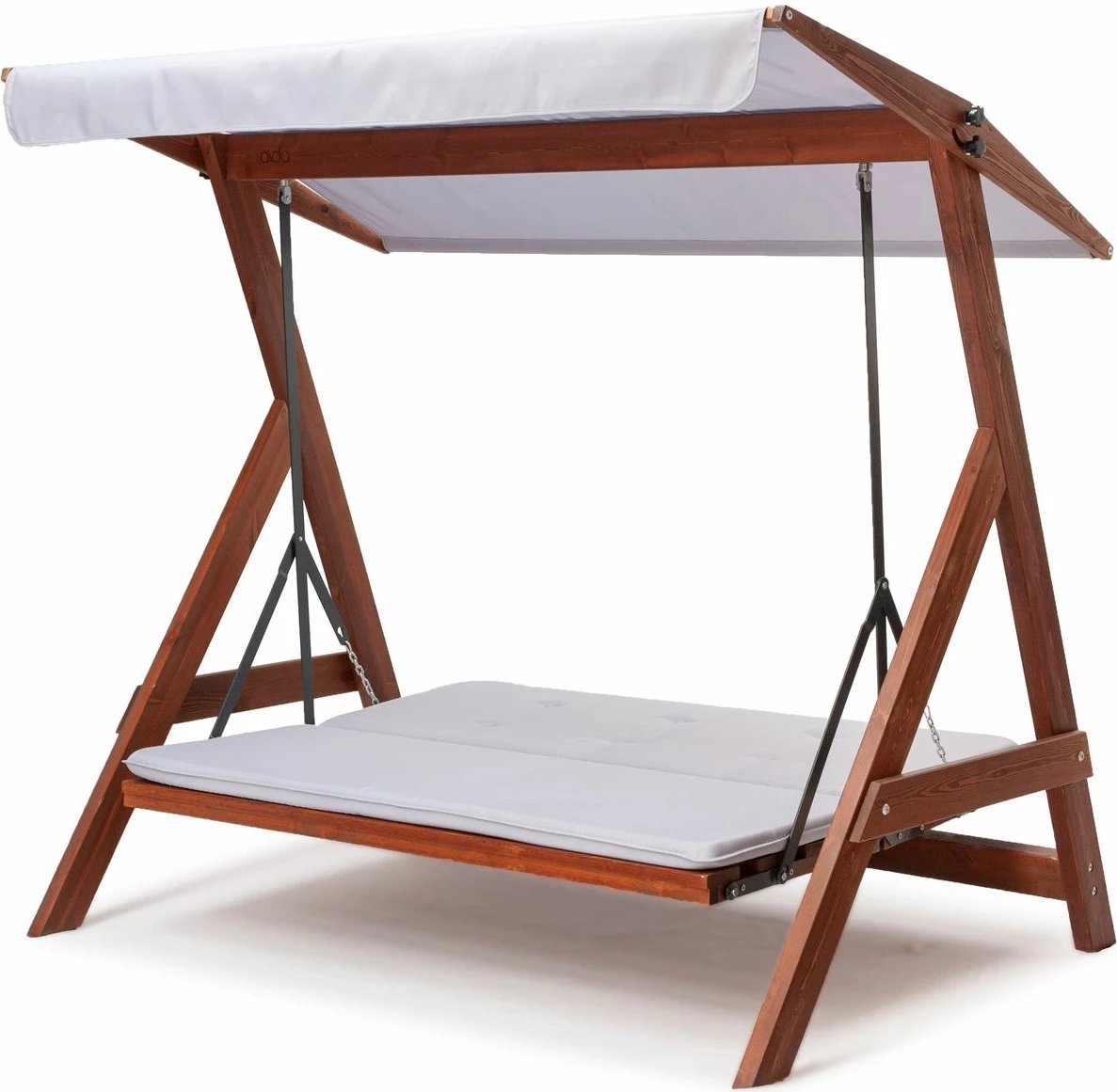 Lëkundëse treshe për kopsht, ngjyrë gri, Skye Decor Roma 2001