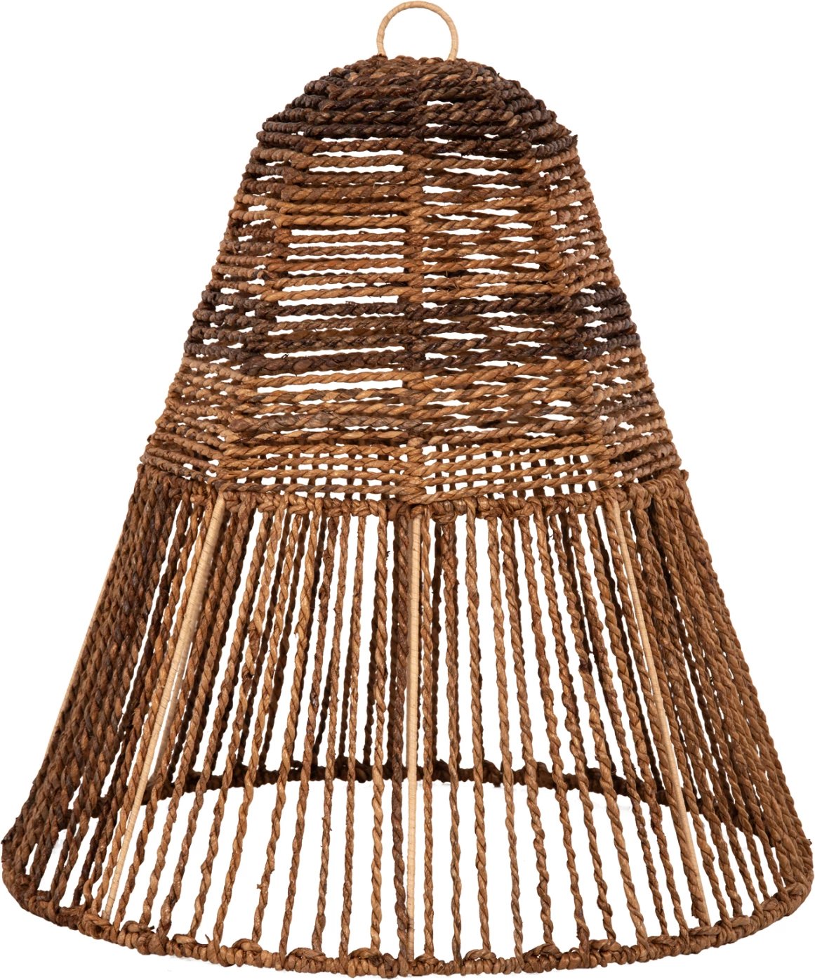 Llambë tavani varëse, fibra banane të thata, ngjyrë kafe, FH7859, 61x61-156cm Llambë tavani varëse, fibra banane të thata, ngjyrë kafe, FH7859, 61x61-156cm