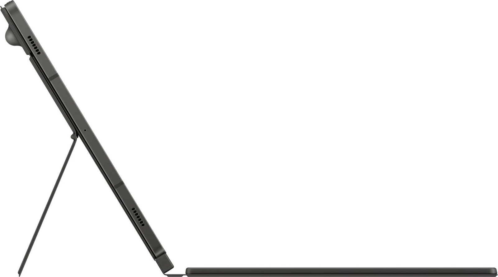 Mbështjellës tastierë Samsung EF-DX725, QWERTZ, Galaxy Tab S9, Galaxy Tab S9 FE, e zezë