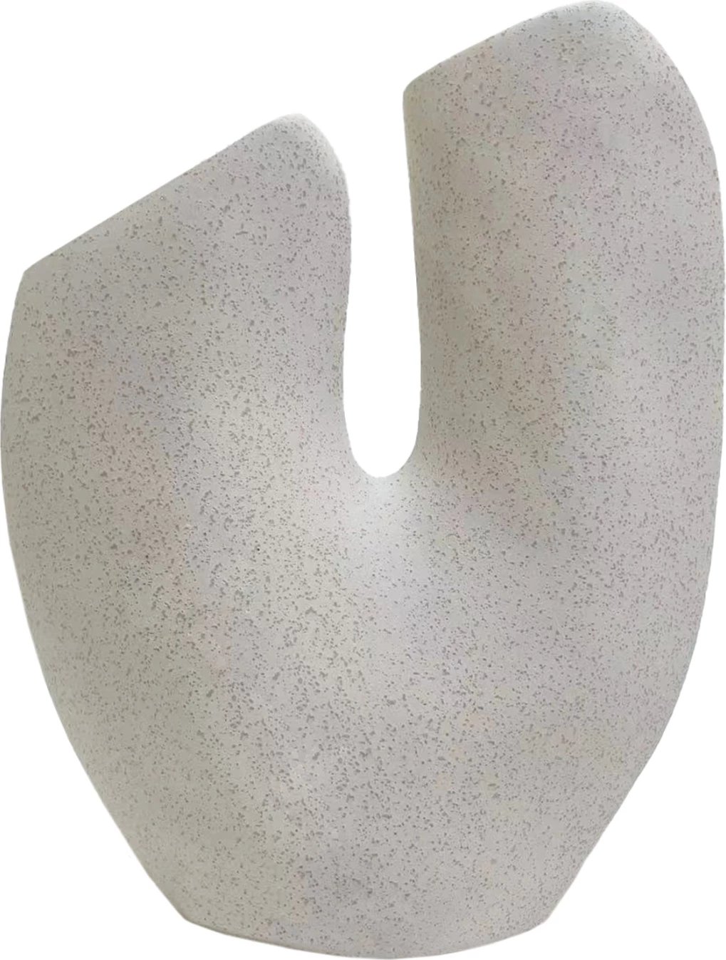 Dekor tavoline prej qeramike, ARKEN FH4619.01, ngjyrë e bardhë e çelur me kristalizim, 20.5x8x26 cm