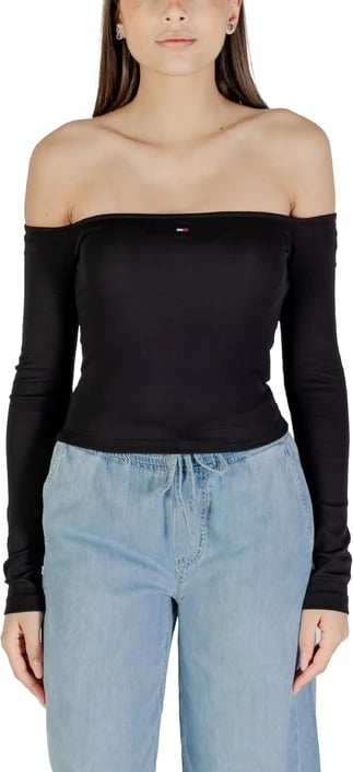 Xhemper femra Tommy Hilfiger Jeans, i zi