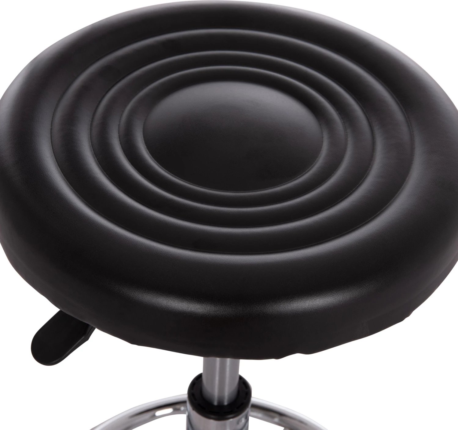 Tabure rrotullues për zyre IRIS, lëkurë artificiale e zezë, set prej 2 copë, FH212.21, Φ32x45-60cm