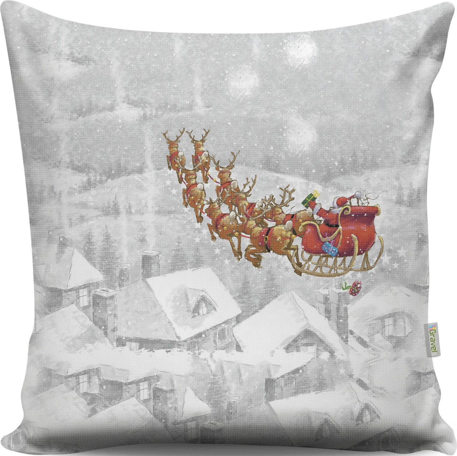 Jastëk dekorativ Aberto Design, A13009, shumëngjyrësh, 43x43cm