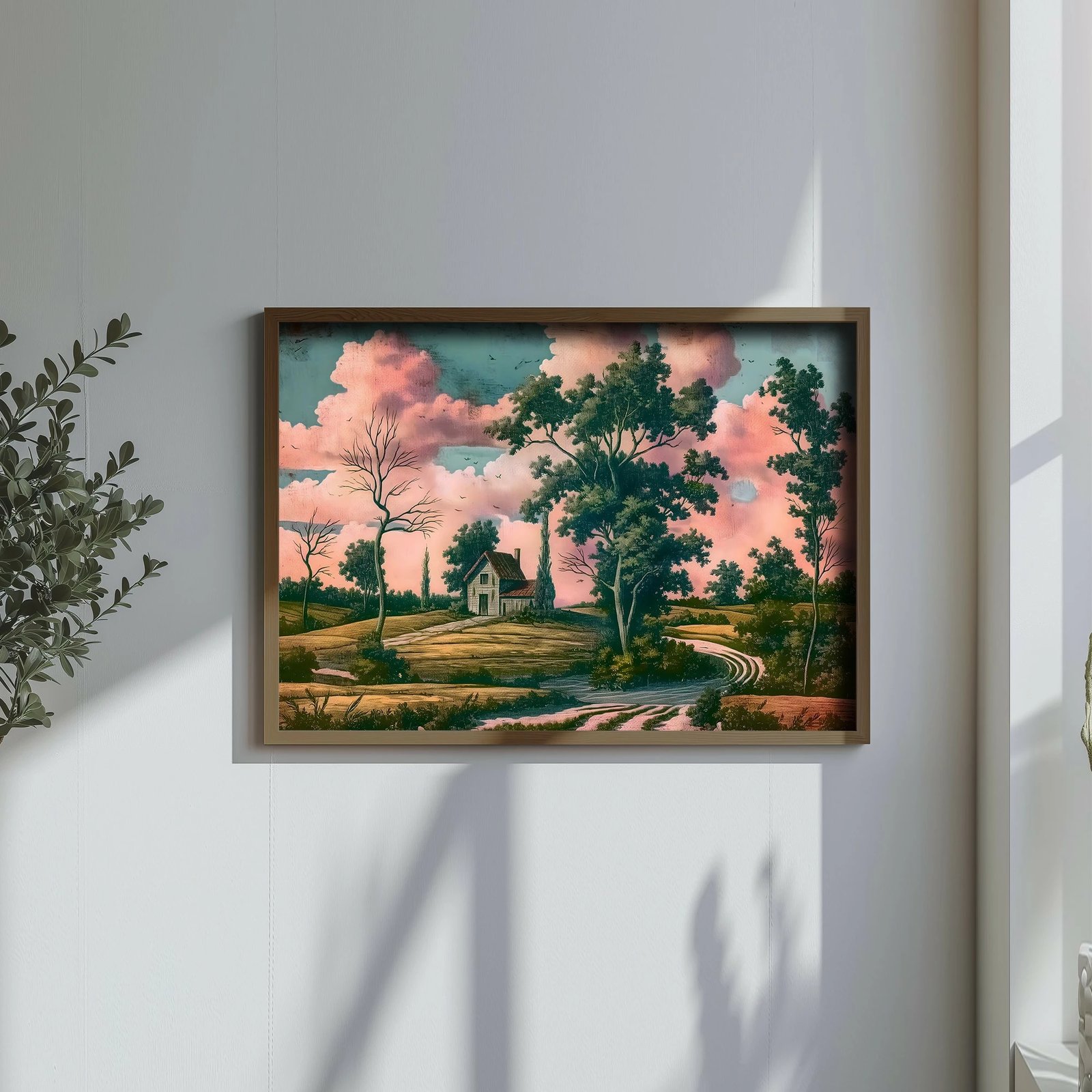 Pikturë dekorative me kornizë MDF, shumëngjyrëshe, Wallity, GE193-L