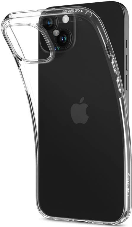 Mbështjellës Spigen Crystal Flex për iPhone 15 Plus, Transparent