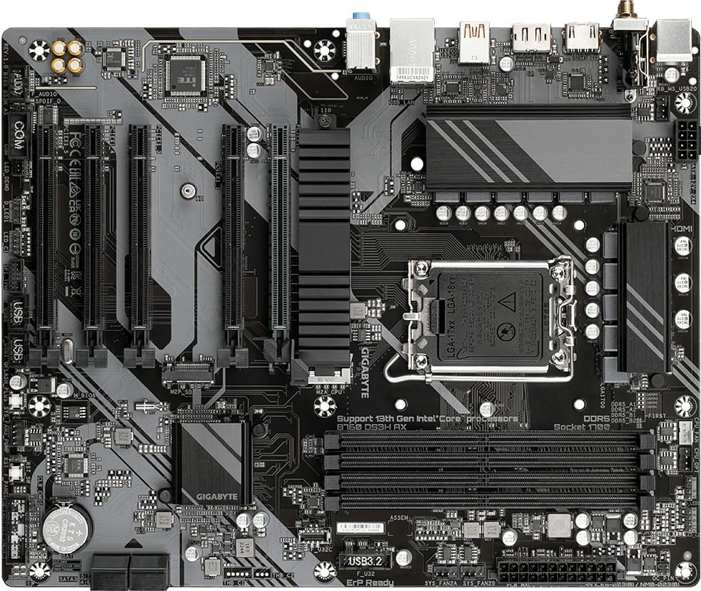 Pllakë amë Gigabyte GA-B760 DS3H AX, Socket 1700, DDR4, ATX, e zezë