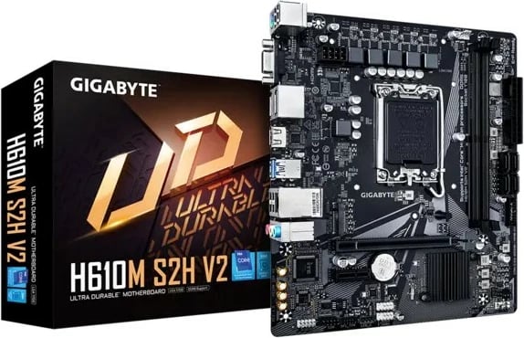 Pllakë amë Gigabyte H610M S2H V2, LGA1700, 2x DDR5, PCIe 4.0 x16, M.2, DP/HDMI/D-Sub, micro ATX