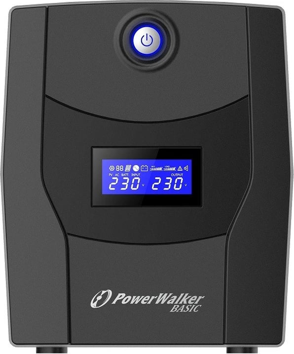 Kasë UPS PowerWalker VI 2200 STL FR, 2200VA, 1320W, Tower, E zezë